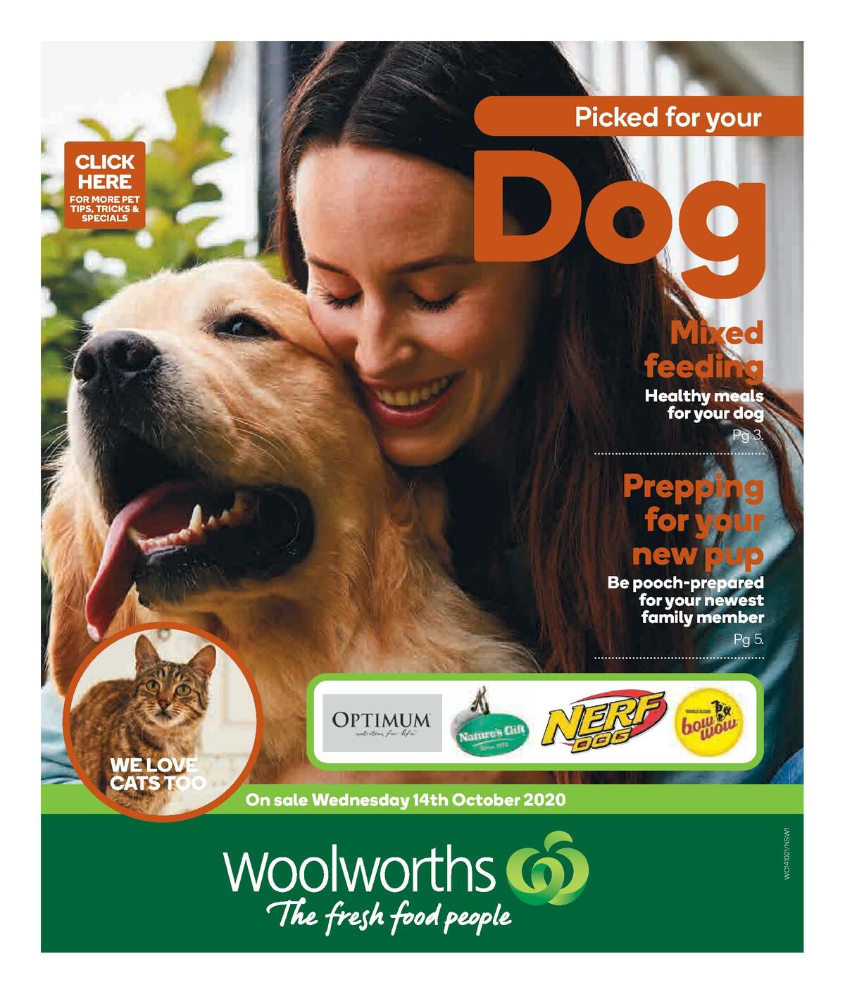 Woolworths Pet Catalogues & Specials from 14 October