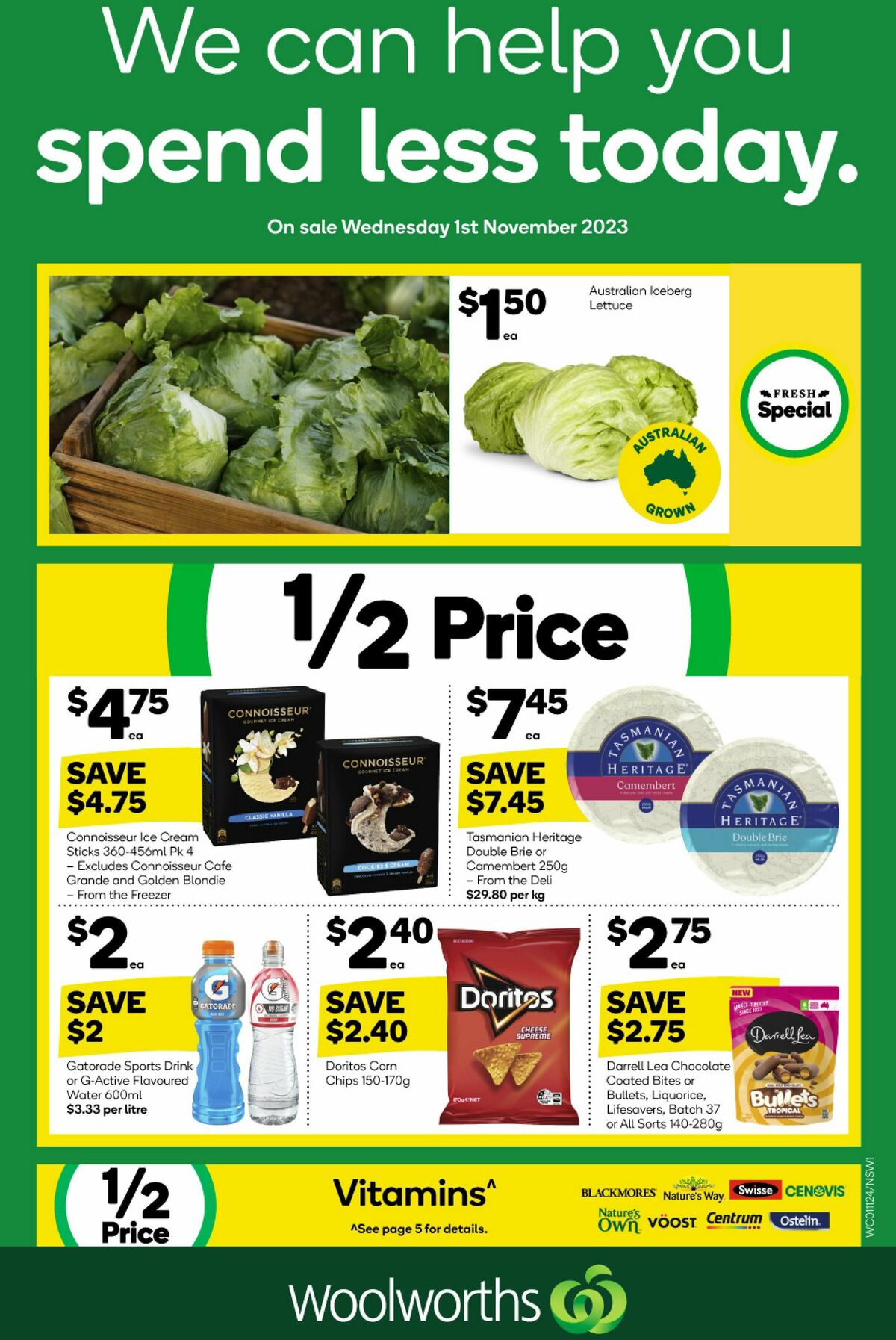 Woolworths Catalogues & Specials from 1 November